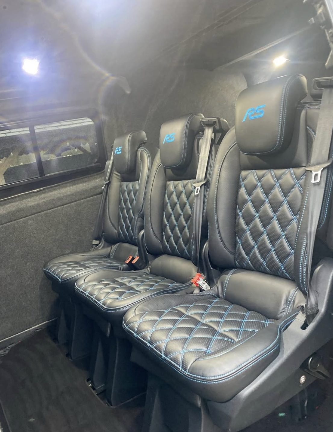 Immaculate diamond-stitched interior